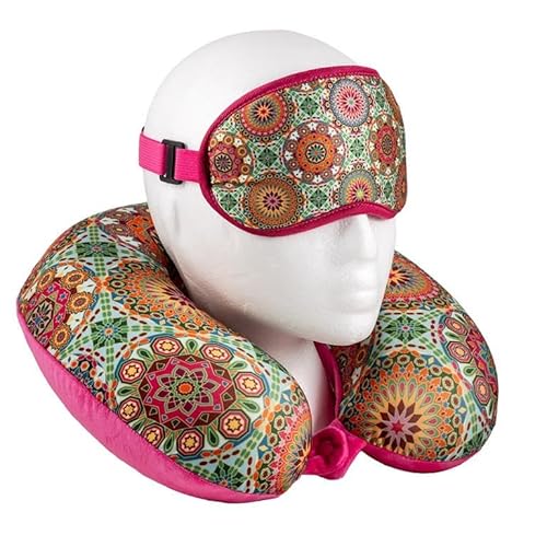 DRW Reisekissen und Augenmaske Orangenblüte, 30 x 30 x 10 cm DRW Reisekissen und Augenmaske Orangenblüte, 30 x 30 x 10 cm von DRW