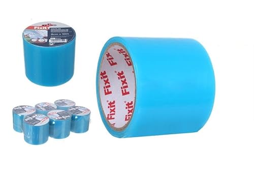 DRW Reparaturband für Planen, blau, 6 Stück, 80 mm x 10 m von DRW