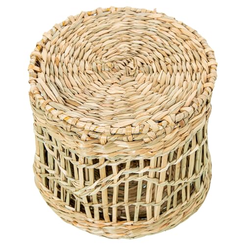 DRW Runde Box mit Seegras in Natur, 15 x 15 x 13 cm, Medidas: 15x15x13 cm von DRW