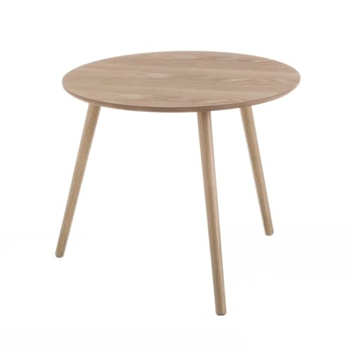 DRW Runder Beistelltisch aus MDF-Holz in Natur DRW Runder Beistelltisch aus MDF-Holz in Natur von DRW