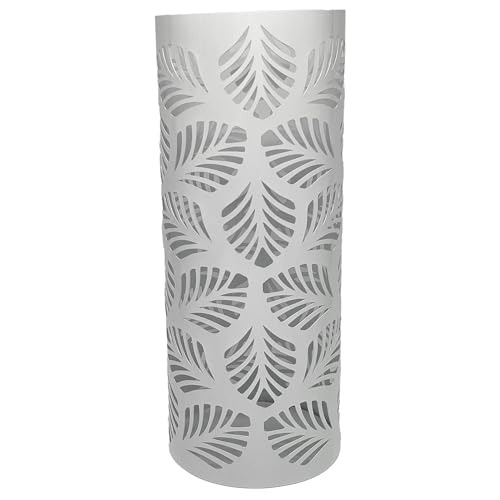 DRW Runder Schirmständer aus Metall, durchbrochen, weiß, 15,5 x 49 cm, 5x49cm DRW Runder Schirmständer aus Metall, durchbrochen, weiß, 15,5 x 49 cm, 5x49cm von DRW