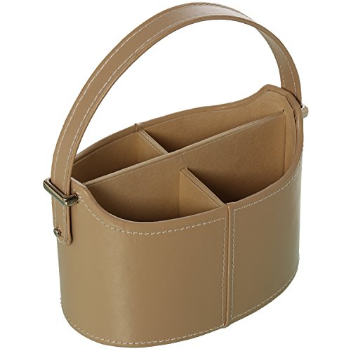 DRW Schlüsselhalter aus Kunstleder, Beige, 23 x 12 x 19 cm, bunt, estandar von DRW