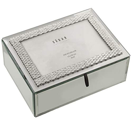 DRW Schmuckkästchen, rechteckig, aus Spiegel und Spiegel, 15 x 20 x 8 cm DRW Schmuckkästchen, rechteckig, aus Spiegel und Spiegel, 15 x 20 x 8 cm von DRW