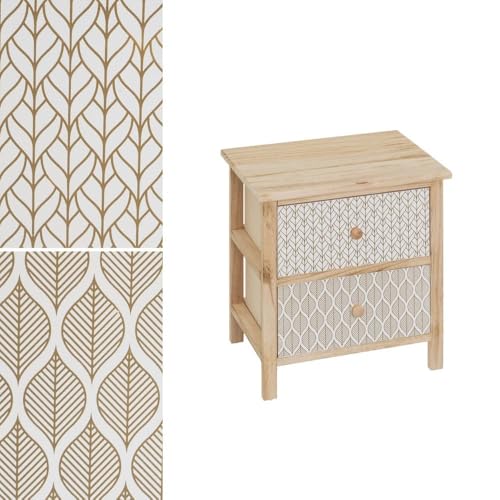 DRW Schrank mit 2 Schubladen MDF Holz in Natur DRW Schrank mit 2 Schubladen MDF Holz in Natur von DRW