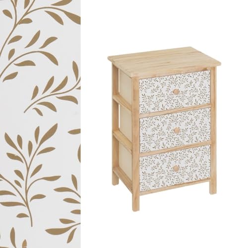 DRW Schrank mit 3 Schubladen MDF Holz in Natur DRW Schrank mit 3 Schubladen MDF Holz in Natur von DRW