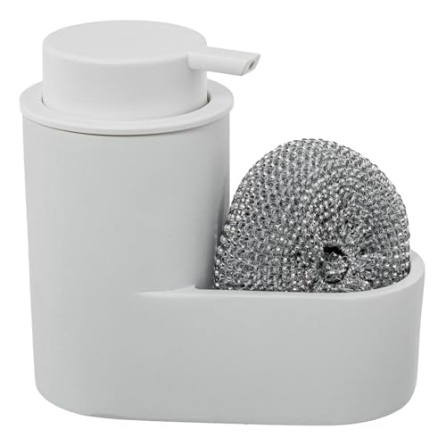 DRW Schwammspender aus Polyresin in Weiß, 15 x 8 x 13,5 cm von DRW