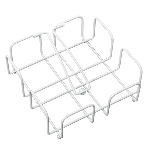 DRW Serviettenhalter aus Metall in Weiß, 19 x 19 x 7 cm DRW Serviettenhalter aus Metall in Weiß, 19 x 19 x 7 cm von DRW