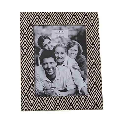 DRW Set mit 2 Fotorahmen, 15 x 20 cm, MDF-Holz, mit Motiv in Natur und Schwarz, 22 x 27 x 1,2 cm DRW Set mit 2 Fotorahmen, 15 x 20 cm, MDF-Holz, mit Motiv in Natur und Schwarz, 22 x 27 x 1,2 cm von DRW