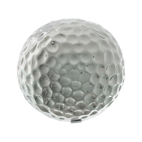 DRW Set mit 2 Keramikkugeln, silberfarben, 10 x 10 x 10 cm von DRW