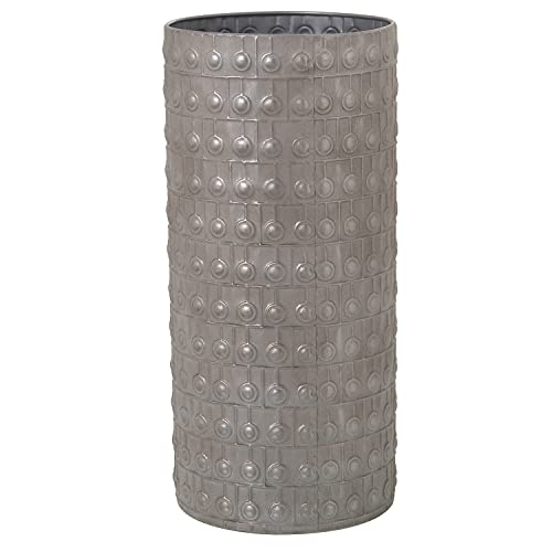 DRW Set mit 2 Regenschirmen aus Metall in Silber, 20 x 43 cm, 20x43cm von DRW
