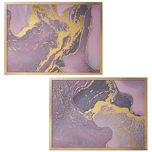 DRW Set mit 2 abstrakten rechteckigen Holzbildern 80 x 60 cm, Mehrfarbig, estandar DRW Set mit 2 abstrakten rechteckigen Holzbildern 80 x 60 cm, Mehrfarbig, estandar von DRW