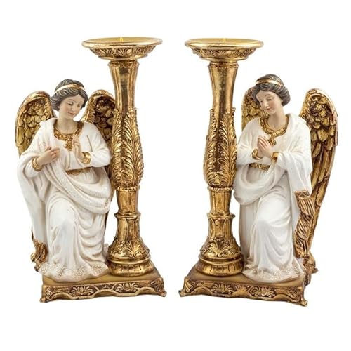 DRW Set mit 2 sitzenden Engels, 28 cm, Höhe DRW Set mit 2 sitzenden Engels, 28 cm, Höhe von DRW