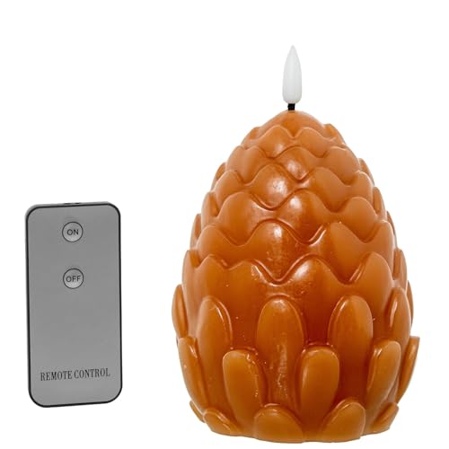DRW Set mit 4 Kerzen Ananas aus Wachs mit LED und Fernbedienung, Bonbonfarben, 10 x 10 x 13 cm DRW Set mit 4 Kerzen Ananas aus Wachs mit LED und Fernbedienung, Bonbonfarben, 10 x 10 x 13 cm von DRW
