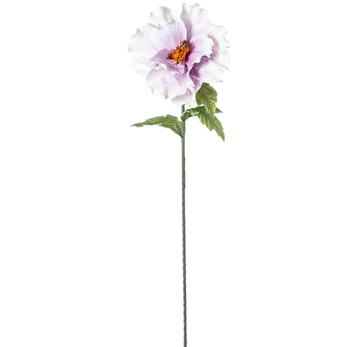 DRW Set mit 6 Blumen aus Polyester in Weiß und Rosa, 1 x 1 x 88 cm von DRW