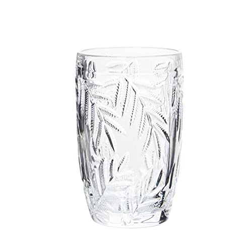 DRW Set mit 6 hohen Gläsern, 400 ml, aus transparentem Glas, 8 x 12,5 cm von DRW