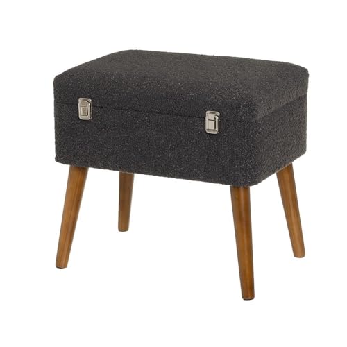 DRW Sitzsack Arcon aus Stoff und MDF in Dunkelgrau von DRW