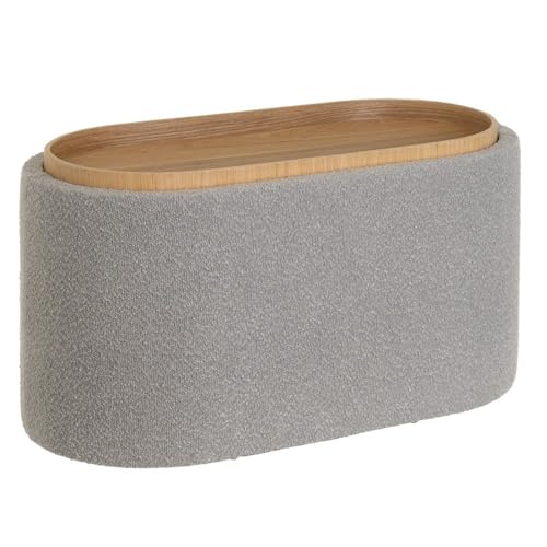 DRW Sitzsack Arcon aus Stoff und MDF in Grau von DRW