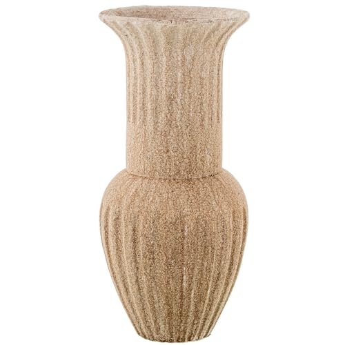 DRW Tischvase aus Keramik, Braun, 18 x 18 x 38 cm DRW Tischvase aus Keramik, Braun, 18 x 18 x 38 cm von DRW