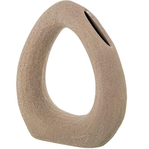 DRW Tischvase aus Keramik, Dunkelbraun, 30 x 9,5 x 36 cm DRW Tischvase aus Keramik, Dunkelbraun, 30 x 9,5 x 36 cm von DRW