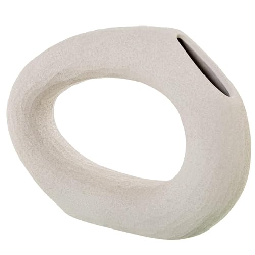 DRW Tischvase aus Keramik, Hellbraun, 39 x 9 x 28 cm DRW Tischvase aus Keramik, Hellbraun, 39 x 9 x 28 cm von DRW