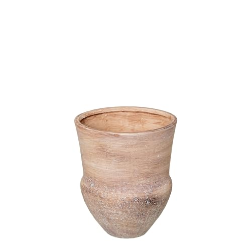 DRW Tischvase aus Keramik, rustikales Braun, 19 x 19 x 22 cm DRW Tischvase aus Keramik, rustikales Braun, 19 x 19 x 22 cm von DRW