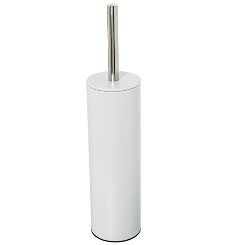 DRW Toilettenbürste aus Metall in Weiß, 8 x 8 x 37 cm DRW Toilettenbürste aus Metall in Weiß, 8 x 8 x 37 cm von DRW