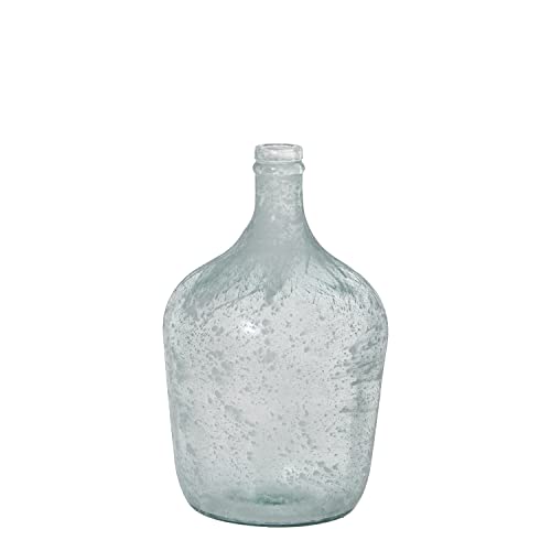 DRW Vase aus recyceltem Glas mit 4 l Kanister in Weiß, 18 x 30 cm, estandar von DRW