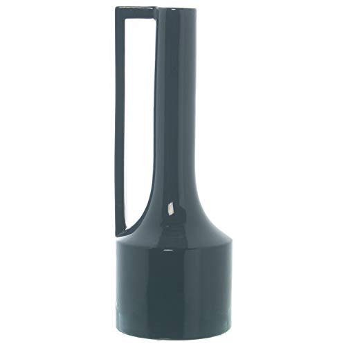 DRW Vase mit Griff aus Keramik in Dunkelblau, 16 x 15 x 41,5 cm DRW Vase mit Griff aus Keramik in Dunkelblau, 16 x 15 x 41,5 cm von DRW