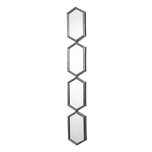 DRW Verlängerter Wandspiegel aus Metall in Silber, 16 x 4,5 x 88 cm DRW Verlängerter Wandspiegel aus Metall in Silber, 16 x 4,5 x 88 cm von DRW