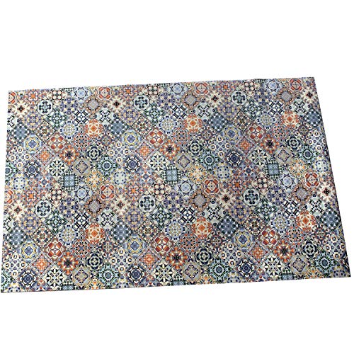 DRW Vinyl-Teppich mit Mosaik, 120 x 195 cm von DRW