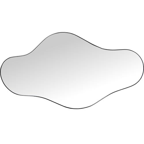 DRW Wandspiegel in Aluminiumform, Schwarz, 60 x 1,7 x 110 cm DRW Wandspiegel in Aluminiumform, Schwarz, 60 x 1,7 x 110 cm von DRW