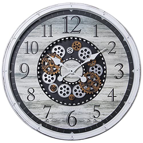 DRW Wanduhr, rund, Acryl, mit Bewegung, 76 x 8,5 cm von DRW