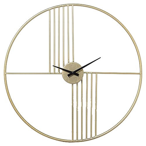 DRW Wanduhr aus vergoldetem Metall, 60 x 1,5 cm DRW Wanduhr aus vergoldetem Metall, 60 x 1,5 cm von DRW