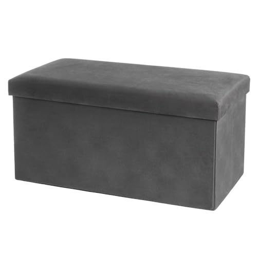 Faltbarer Sitzsack aus MDF und Stoff in Dunkelgrau von DRW