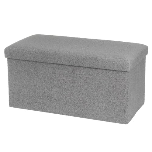 Faltbarer Sitzsack aus MDF und Stoff in Hellgrau von DRW