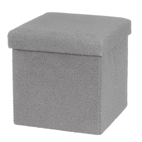 Faltbarer Sitzsack aus MDF und Stoff in Hellgrau von DRW