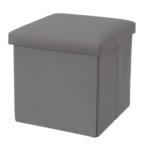 Faltbarer Sitzsack aus MDF und grauem Stoff von DRW