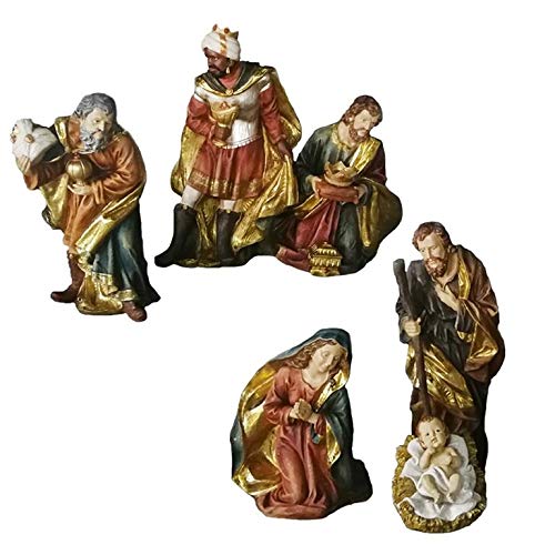 DRW Klassische Krippe mit König aus Kunstharz, 10 cm, 8 Stück DRW Klassische Krippe mit König aus Kunstharz, 10 cm, 8 Stück von DRW