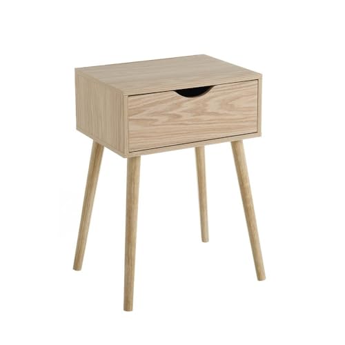 Nachttisch mit 1 Schublade aus PB in Natur Nachttisch mit 1 Schublade aus PB in Natur von DRW