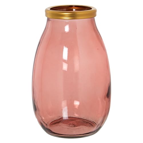 Recycelte Videogrube in Rosa mit Goldener Kante, 18 x 28 cm, Mund 9 cm Recycelte Videogrube in Rosa mit Goldener Kante, 18 x 28 cm, Mund 9 cm von DRW