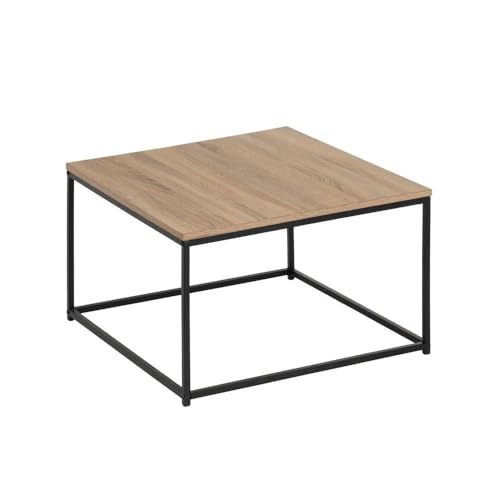 Rincon Couchtisch aus PB und Metall in Natur und Schwarz von DRW