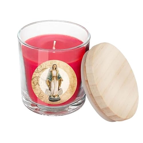 Rote Wunderkerze Jungfrau Kerze Glas mit Deckel in Box mit Geschichte 7x7x8.5 cm Rote Wunderkerze Jungfrau Kerze Glas mit Deckel in Box mit Geschichte 7x7x8.5 cm von DRW