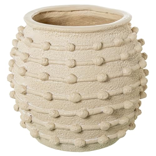 Runde Keramikvase, Beige, 37 x 37 x 37 cm Runde Keramikvase, Beige, 37 x 37 x 37 cm von DRW