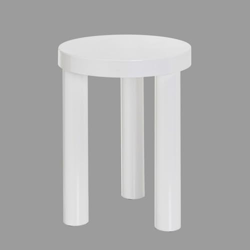 Runder Beistelltisch aus MDF in Weiß Runder Beistelltisch aus MDF in Weiß von DRW