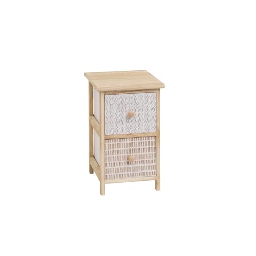 Schrank mit 2 Schubladen aus MDF Holz in Natur Schrank mit 2 Schubladen aus MDF Holz in Natur von DRW