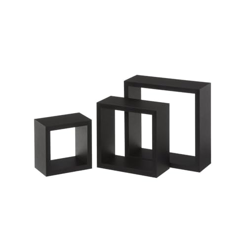 Set mit 3 MDF-Einlegeböden in Schwarz von DRW