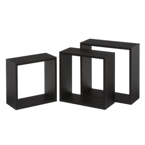 Set mit 3 MDF-Einlegeböden in Schwarz von DRW