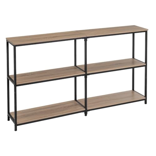 Sideboard aus PB und Metall in Natur und Schwarz von DRW