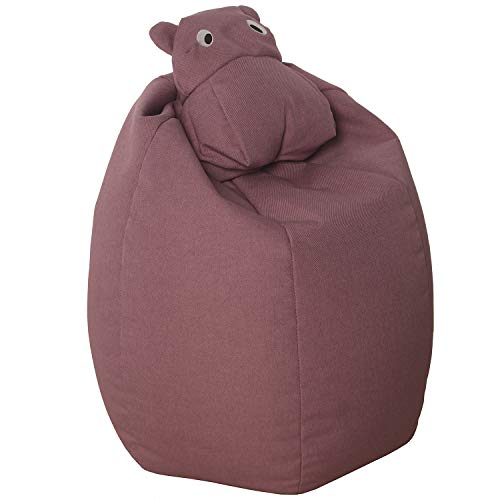 Sitzsack Nilpferd weich Polyester rosa 58 x 58 x 65 cm Sitzsack Nilpferd weich Polyester rosa 58 x 58 x 65 cm von DRW