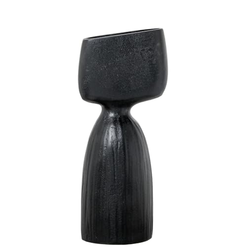 Tischvase, Aluminium, Schwarz, rau, 13 x 10 x 30 cm Tischvase, Aluminium, Schwarz, rau, 13 x 10 x 30 cm von DRW